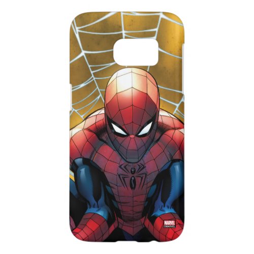 Spider_Man  Sitting In A Web Samsung Galaxy S7 Case