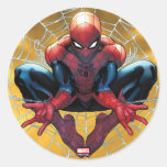 Spider-Man | Sitting In A Web Classic Round Sticker