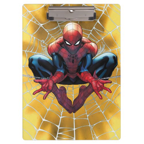Spider_Man  Sitting In A Web Clipboard