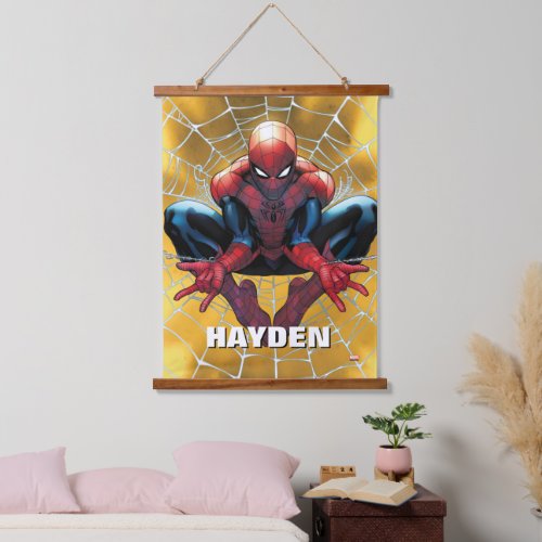 Spider_Man  Sitting In A Web Hanging Tapestry
