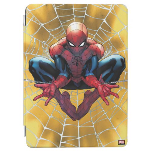 Spider_Man  Sitting In A Web iPad Air Cover