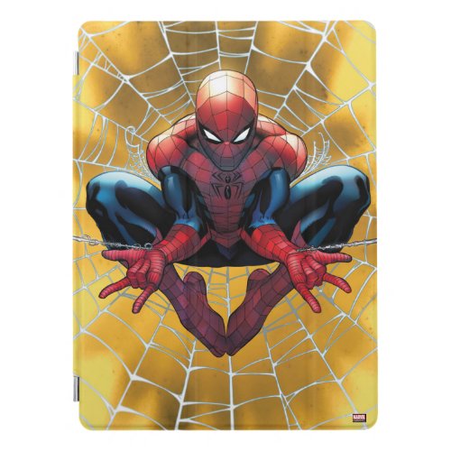 Spider_Man  Sitting In A Web iPad Pro Cover