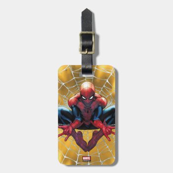 Spider-man | Sitting In A Web Luggage Tag by spidermanclassics at Zazzle