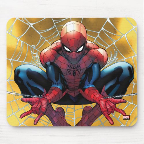 Spider_Man  Sitting In A Web Mouse Pad