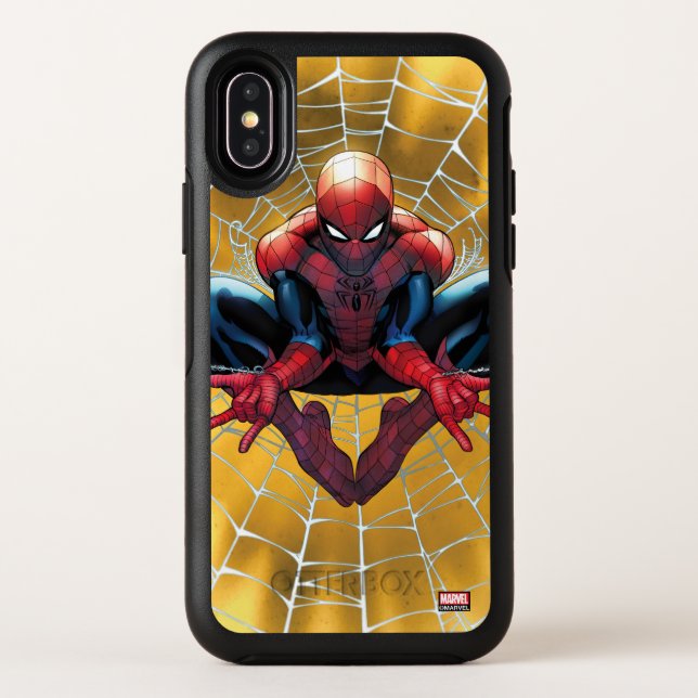 Spider-Man | Sitting In A Web Otterbox iPhone Case (Back)