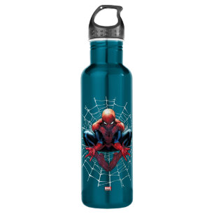 Spider-Man Sitting In A Web Stainless Steel Water Bottle