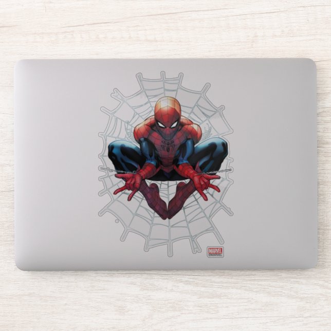 Spider-Man | Sitting In A Web Sticker (Computer)