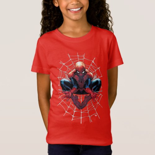 Spider_Man  Sitting In A Web T_Shirt