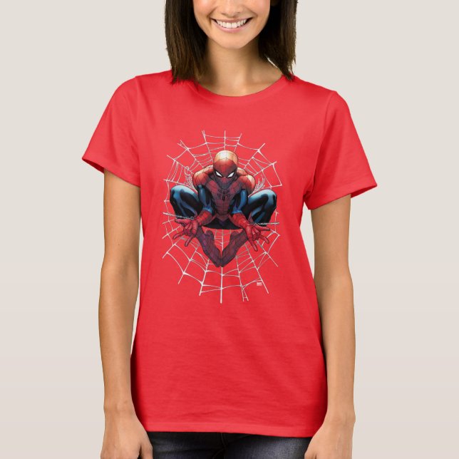 Spider-Man | Sitting In A Web T-Shirt (Front)