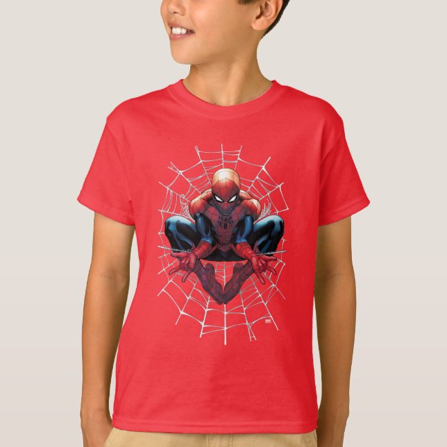 Spider-Man | Sitting In A Web T-Shirt (Front)