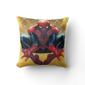 Spider-Man | Sitting In A Web Throw Pillow