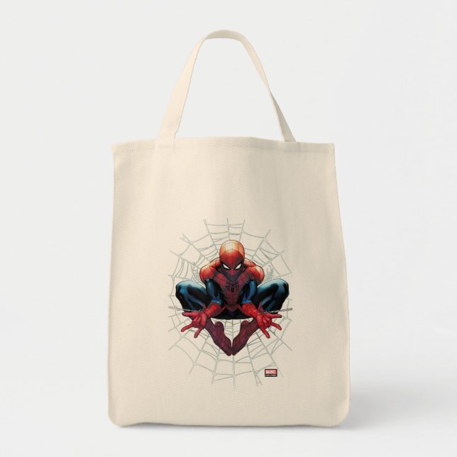 Spider-Man | Sitting In A Web Tote Bag (Front)