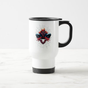 Spider-Man Sitting In A Web Travel Mug