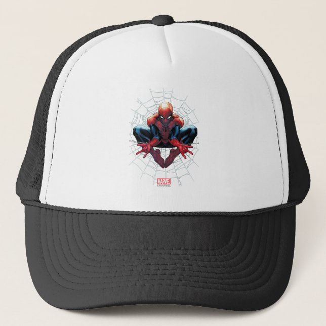 Spider-Man | Sitting In A Web Trucker Hat (Front)