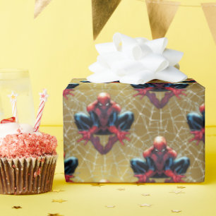 Spider-Man Sitting In A Web Wrapping Paper