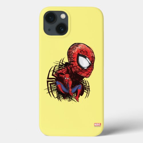 Spider_Man Sketched Marker Drawing iPhone 13 Case