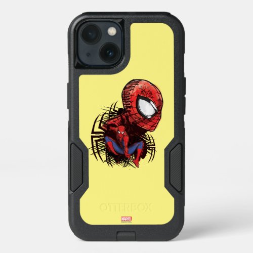 Spider_Man Sketched Marker Drawing iPhone 13 Case