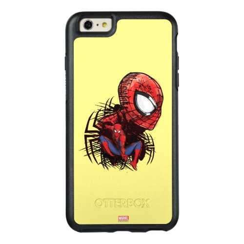 Spider_Man Sketched Marker Drawing OtterBox iPhone 66s Plus Case