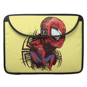 Spider-Man Sketched Marker Drawing Sleeve For MacBook Pro