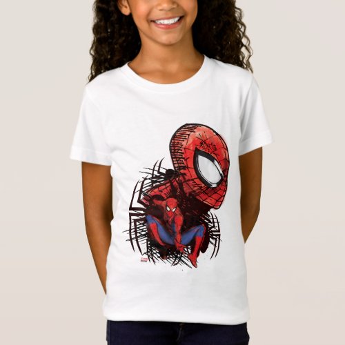 Spider_Man Sketched Marker Drawing T_Shirt