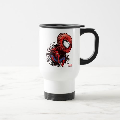 Spider_Man Sketched Marker Drawing Travel Mug
