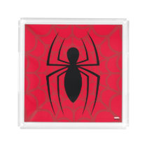 Spider-Man Skinny Spider Logo Acrylic Tray