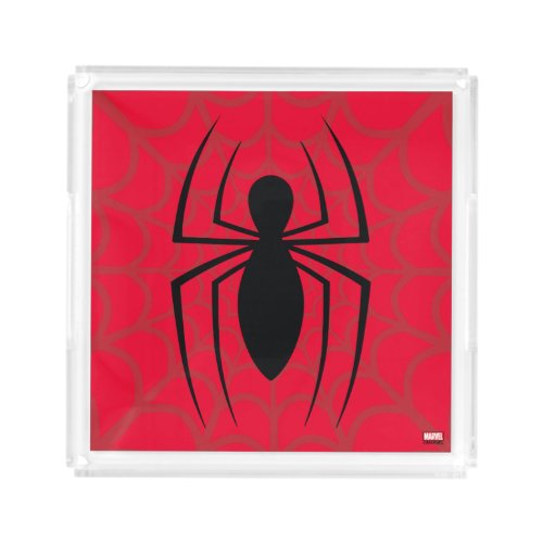 Spider_Man Skinny Spider Logo Acrylic Tray