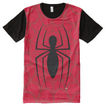Spider-Man Skinny Spider Logo All-Over-Print T-Shirt