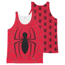 Spider-Man Skinny Spider Logo All-Over-Print Tank Top