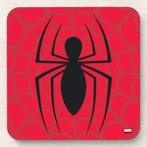 Spider_Man Skinny Spider Logo Beverage Coaster