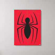 Spider-Man Skinny Spider Logo Canvas Print
