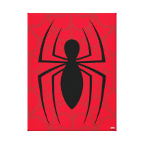 Spider-Man Skinny Spider Logo Canvas Print