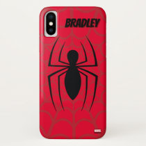 Spider-Man Skinny Spider Logo iPhone X Case