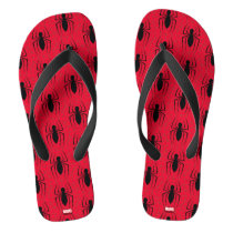 Spider-Man Skinny Spider Logo Flip Flops