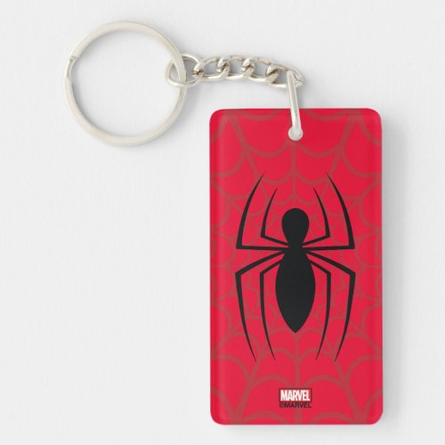 Spider_Man Skinny Spider Logo Keychain