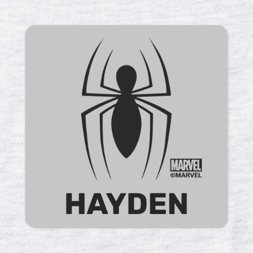 Spider_Man Skinny Spider Logo Kids Labels