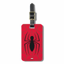 Spider-Man Skinny Spider Logo Luggage Tag