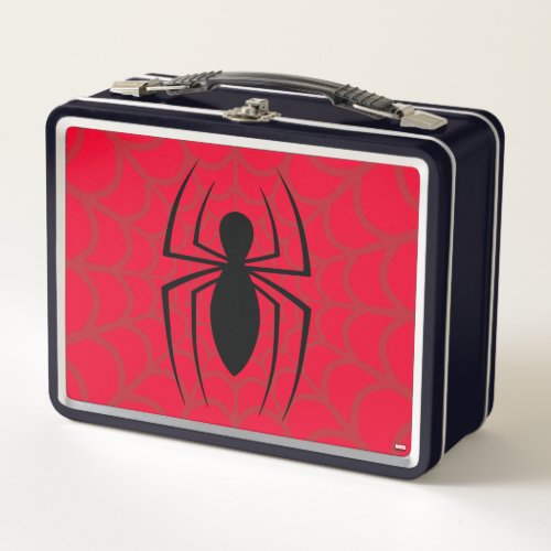 Spider_Man Skinny Spider Logo Metal Lunch Box