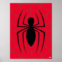 Spider-Man Skinny Spider Logo Poster