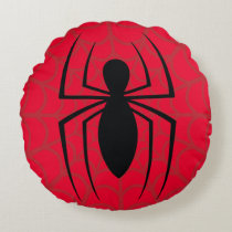 Spider-Man Skinny Spider Logo Round Pillow