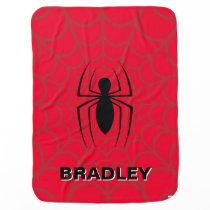 Spider-Man Skinny Spider Logo Swaddle Blanket