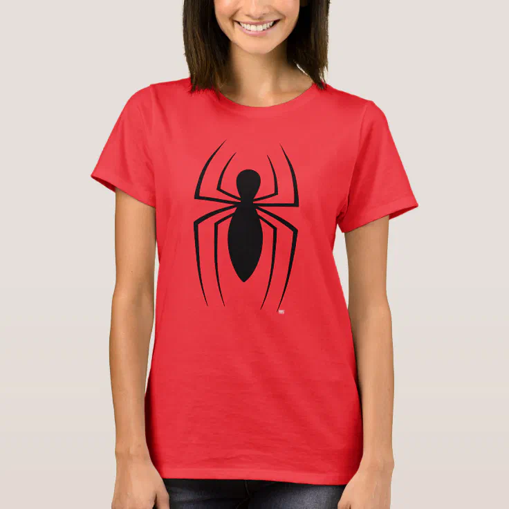 Spider-Man Skinny Spider Logo T-Shirt | Zazzle