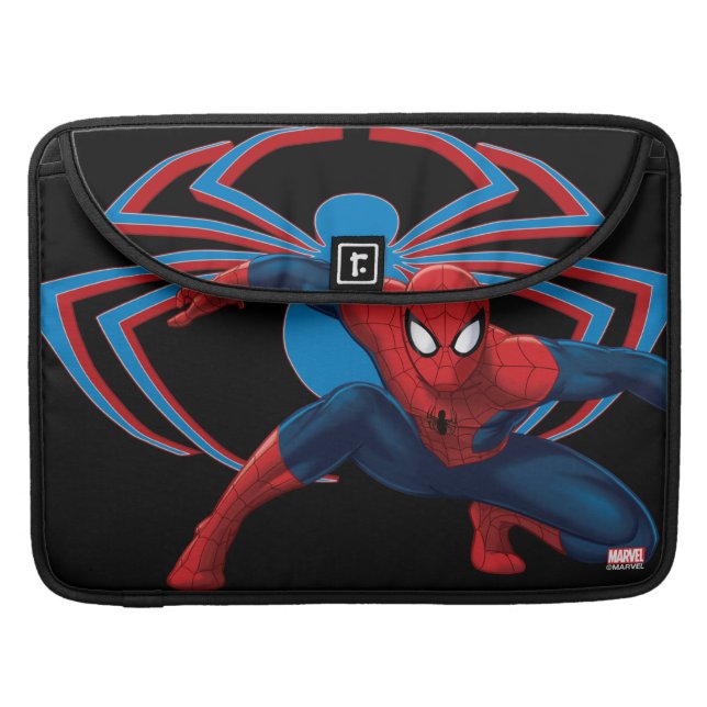Spider-Man & Spider Character Art Sleeve For MacBooks (Front Closed)