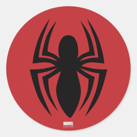 Spider-man Spider Logo Classic Round Sticker