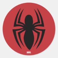 Spider-Man Spider Logo Classic Round Sticker