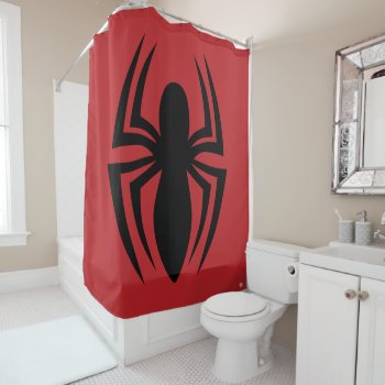 Spider-man Spider Logo Shower Curtain by spidermanclassics at Zazzle