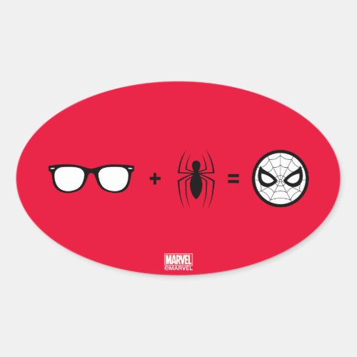 Spider_Man  Spider_Man Equation Oval Sticker