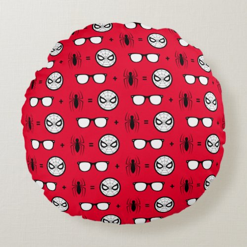 Spider_Man  Spider_Man Equation Round Pillow