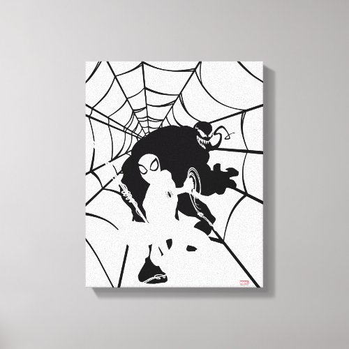 Spider_Man  Spider_Man In Venoms Web Canvas Print