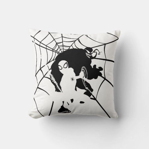 Spider_Man  Spider_Man In Venoms Web Throw Pillow